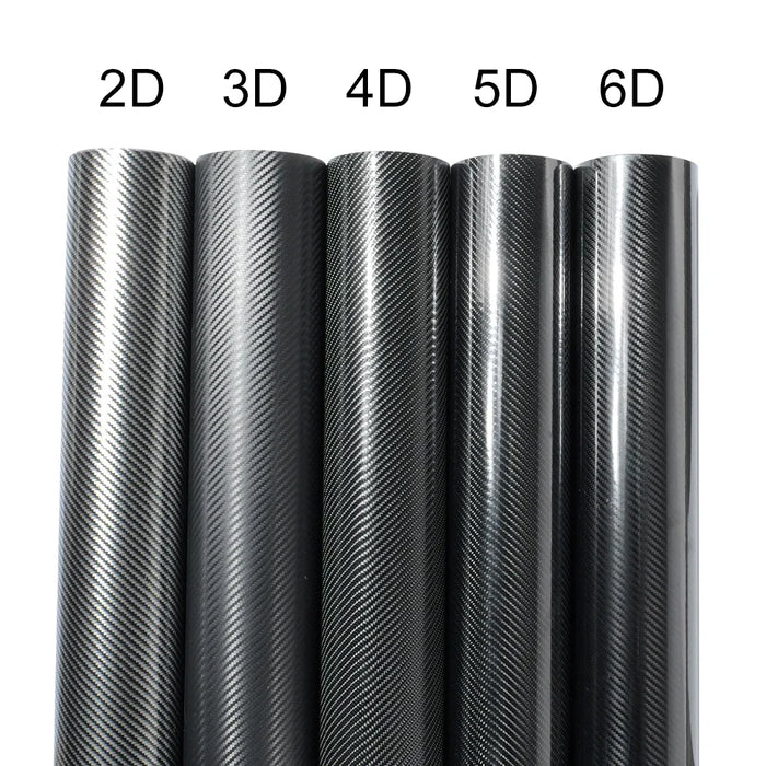 Glossy Carbon Fiber Wrap Vinyl Film 2D 3D 4D 5D 6D Car Sticker Auto Motorcycle Wrapping Covering Film Decorative Car Accessories
