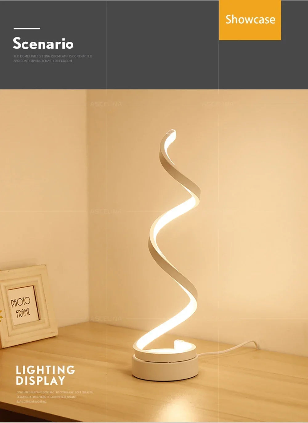 LED Table Lamp USB Plug Eye Protect Desktop Decor Lights