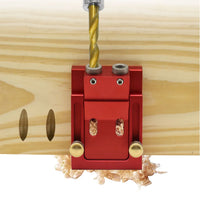Pocket Hole Jig,Two Hole Wood Jig System Kit with Drill Guide and Step Drill Bit and Wooden Plugs and Screws for Joinery Work