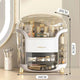 Makeup Storage Organizer with Lid Waterproof Cosmetics Skincare Organizer for Vanity Portable Cosmetics Storage Box for Girls
