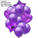 10/14pcs Mix Pink Rose Balloons Heart Star RoseGold Confetti Balloon Birthday Party Decorate Kids Adult Air Balls Wedding Globos