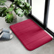 Memory Foam Embossed Velvet Carpet Bathroom Living Room Non-Slip Mat Cobblestone Floor Mat