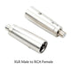 XLR 3PIN female head to 6.5 female 3 core XLR revolution RCA 3.5mm Male lotus audio female seat 6.35 microphone adapter
