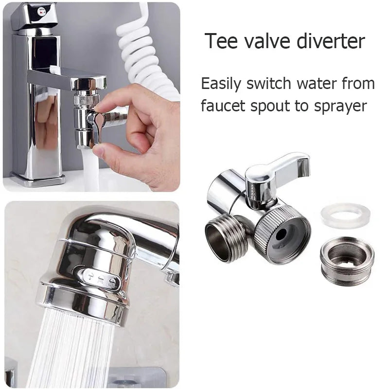 New Faucet extender external shower head bathroom faucet adapter attachment washbasin faucet external shower head set