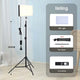 LED Fill Lamp Video Light Panel Bi-color 2700k-5700k Photography Lighting Live Stream Photo Studio Light With Stand EU Plug