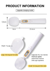 New LCD Digital Measurement Adjustable Weighing Spoon Coffee Powder Scale Baking Scale Electronic Measuring Spoon Kitchen Tools