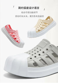 Men sandals outdoors Hole sandals for men Breathable Thick Bottom Unisex Soft EVA Non-slip Women sandals summer 2024 Beach Shoes