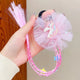 New Girls Colorful Wigs Ponytail Headbands Rubber Bands Beauty Hair Bands Headwear Kids Hair Accessories Head Band Hair Ornament