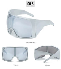 Oversized Punk Shield Sunglasses Women Men Big Frame 2025 Luxury Brand Steampunk Mask Sun Glasses For Ladies Sports Goggle UV400