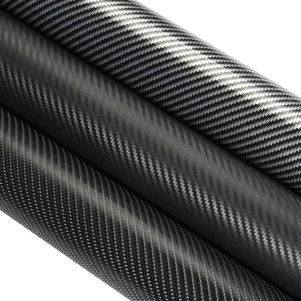 Glossy Carbon Fiber Wrap Vinyl Film 2D 3D 4D 5D 6D Car Sticker Auto Motorcycle Wrapping Covering Film Decorative Car Accessories