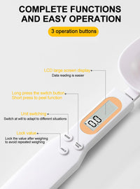 New LCD Digital Measurement Adjustable Weighing Spoon Coffee Powder Scale Baking Scale Electronic Measuring Spoon Kitchen Tools