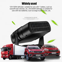 NEW 12V/24V Car Heater Portable Car Heater Fan 2IN1 Cooling Heating Auto Windshield Defroster Car Defogger Anti-Fog Heater Dryer