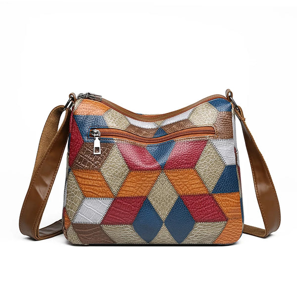 Vintage Underarm Shoulder Bags PU leather for Women Simple Style Female Bag Purse Solid Color Leather Armpit Handbag Crossbody