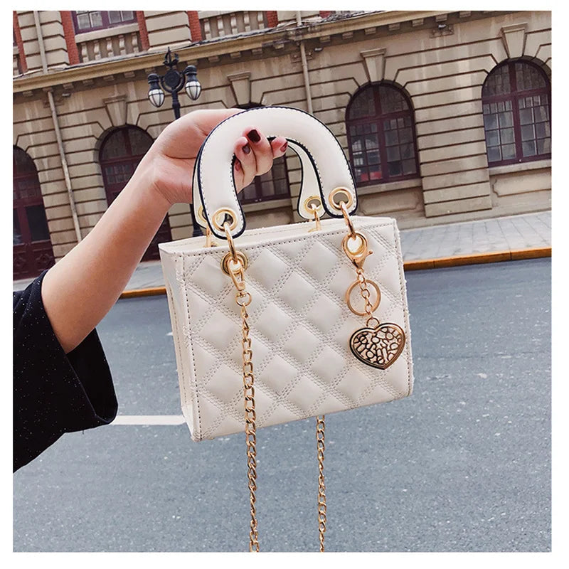 Handbag Women Brand Luxury Totes High Quality Fashion Classic Quilted Square Handle Bag Women Crossbody Shoulder Bags