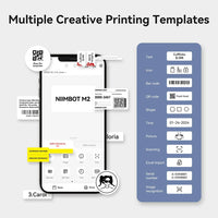Niimbot M2 Thermal Transfer Label Printer 300 DPI High Definition Wireless 20-50 mm Print Width Label Maker Support Phone/PC
