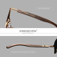 KINGSEVEN 2023 Fashion Polarized UV400 Sunglasses For Men Wood Optical Lenses For Women Protection Highquality Eyeglass Frames