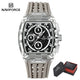 NAVIFORCE Fashion Men Watch Quartz Chronograph  Clock 3ATM Waterproof Silicone Band Sports Casual Date Display Male Wristwatches