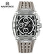 NAVIFORCE Fashion Men Watch Quartz Chronograph  Clock 3ATM Waterproof Silicone Band Sports Casual Date Display Male Wristwatches
