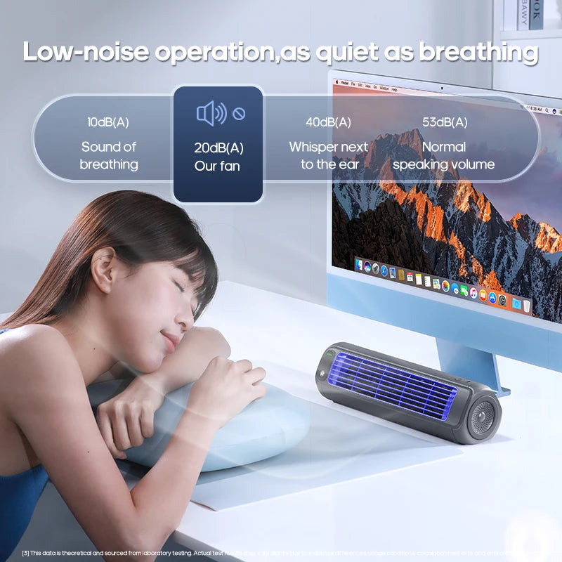 Newest Wall Mounted Air Conditioning Fan Silent Household Rechargeable Tower Fan Vertical Desktop Air Cooler  for Bedroom Living