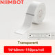Niimbot D110/D11/D101/H1S Label Printer Paper Anti-Oil Scratch-Resistant Self-adhesive White/Transparent/Color Name Stickers