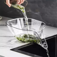 Multifunctional Fruit Vegetables Draining Bowl Drain Basket Kitchen Sink Drain Basket For Washing Fruit Salad Home Kitchen
