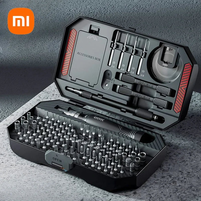 Xiaomi DELIXI 145-in-1 Screwdriver Set Precision Magnetic Screw Driver Bits Wireless Hand Screw Driver Repair Kit Tools