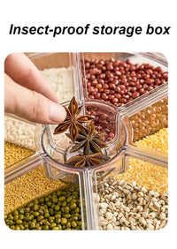 Kitchen Rotation 6kg Plastic Pet Rice Grain Dispenser Food Container Grain Bucket Storage Box Dispenser Housewarming Gift