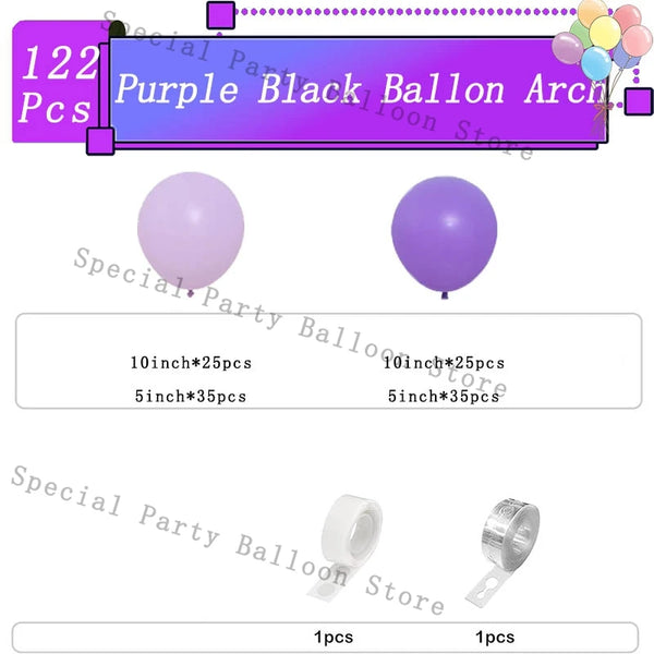 Purple Balloons Garland Arch Kit Birthday Decoration Ballon Latex Baloon for Wedding Party Baby Shower Decor Ballon Chain