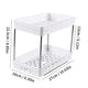 WORTHBUY Double Layer Pull-Out Seasoning Bottle Spice Rack Multifunctional Drawer Cabinet Plastic Storage Rack Kitchen Organizer