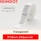 Niimbot D110/D11/D101/H1S Label Printer Paper Anti-Oil Scratch-Resistant Self-adhesive White/Transparent/Color Name Stickers