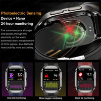 New Nursing Grade Air Pump Airbag Accurate Measure ECG Uric acid Smart Watches Men Blood Pressure Fitness Sport Smart Watch Man