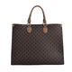 Large-capacity women's bags in Europe and the United States retro shoulder bag classic letters PU commuter handbags women