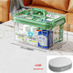 Large-capacity Multi-layer Transparent Storage Box Household Transparent Sorting Medical Emergency Portable Medicine Box