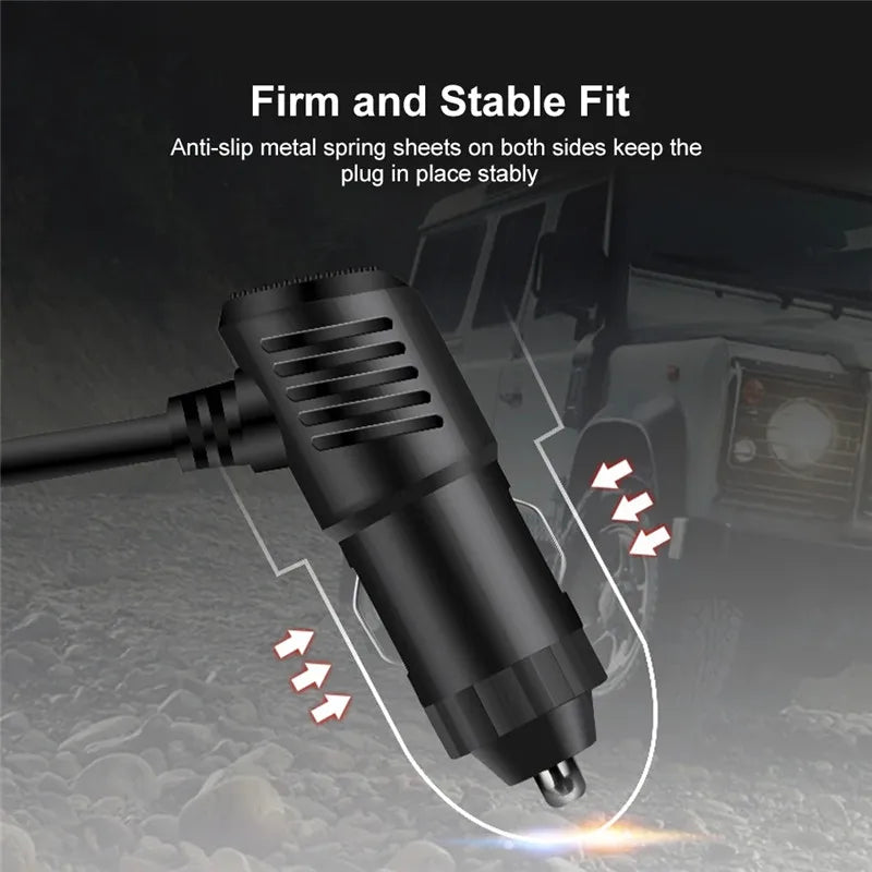 PD QC3.0 Dual USB Socket 120W Car Cigarette Lighter Splitter 12V 24V Fast Charger Plug Phone Power Adapter for Car DVR Dashcam