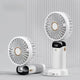 Portable Handheld Personal Rechargeable Fan LED Digital Display 90°Adjustable  Rechargeable Fan , 5 Speed Wind Mini Aromatherapy