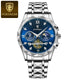 POEDAGAR Luxury Watch for Man Sports Leather Men Quartz Watch Waterproof Luminous Chronograph Men's Watches Male Clock Reloj+box