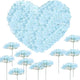 100 Pcs Hydrangea Artificial Flowers Silk Hydrangeas Flower Heads with Stems Fake Hydrangea Bouquet for Wedding DIY Floral Decor