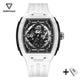 Mark Fairwhale 6003 Automatic Movement Mens Watch New Tonneau Light Case Luminous Waterproof Mechanical Watches for Men Gift BOX
