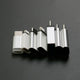 YUXI Silver 1PCS  Micro USB to Converter Adapter For iPhone X 8 7 6 Plus Type C/IOS to Micro USB Adapter For Samsung S8 Xiaomi