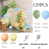 White Sand Balloons Garland Sage Green Gold Balloon Arch Kit Birthday Party Baby Shower Wedding Bride Shower Decoration Globos
