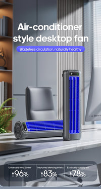 Newest Wall Mounted Air Conditioning Fan Silent Household Rechargeable Tower Fan Vertical Desktop Air Cooler  for Bedroom Living