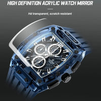 NAVIFORCE Fashion Men Watch Quartz Chronograph  Clock 3ATM Waterproof Silicone Band Sports Casual Date Display Male Wristwatches