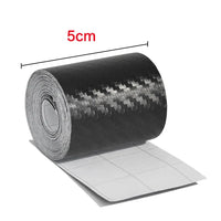 Nano Carbon Fiber Car Adhesive Tapes DIY Paste Strip Auto Door Sill Side Mirror Anti Scratch Stickers Waterproof Protection Film