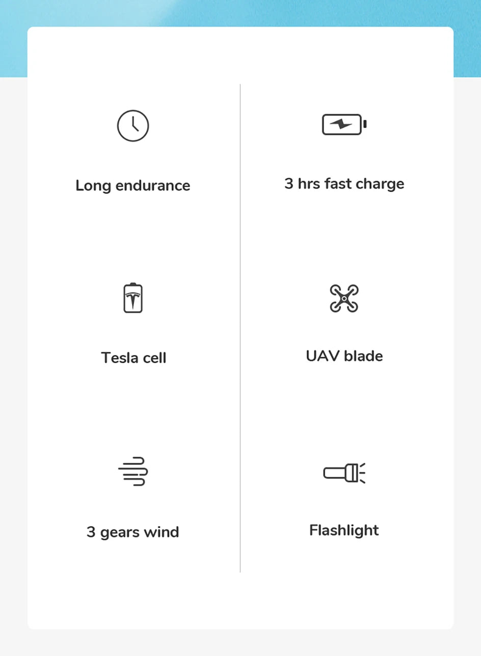 JISULIFE Portable Fan Mini Handheld Fan USB 4500mAh Recharge Hand Held Small 3 in1 Pocket Fan with Power Bank Flashlight Feature