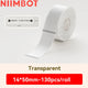 Niimbot D110/D11/D101/H1S Label Printer Paper Anti-Oil Scratch-Resistant Self-adhesive White/Transparent/Color Name Stickers