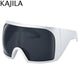 Oversized Punk Shield Sunglasses Women Men Big Frame 2025 Luxury Brand Steampunk Mask Sun Glasses For Ladies Sports Goggle UV400