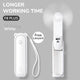 JISULIFE Portable Fan Mini Handheld Fan USB 4500mAh Recharge Hand Held Small 3 in1 Pocket Fan with Power Bank Flashlight Feature