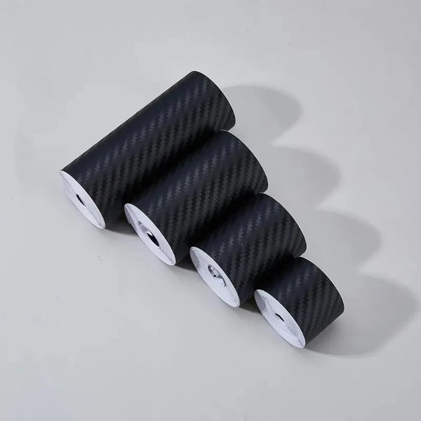 Nano Carbon Fiber Car Adhesive Tapes DIY Paste Strip Auto Door Sill Side Mirror Anti Scratch Stickers Waterproof Protection Film