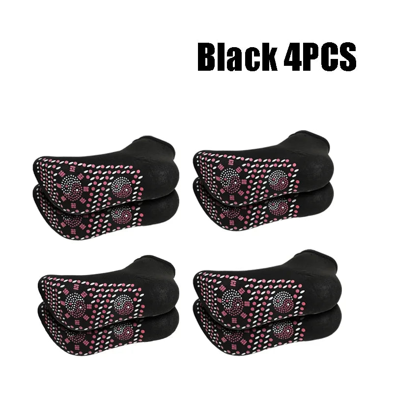 1/5pairs Tourmaline Self-Heating Socks Winter Warm Thermal Health Care Socks Slimming Health Short Sock Magnetic Therapy Sock