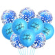 10/20pcs 12inch Happy Birthday Printed Pattern Metallic Ballons Helium Latex Balloon Chrome Metal Globos Birthday Party Decorati